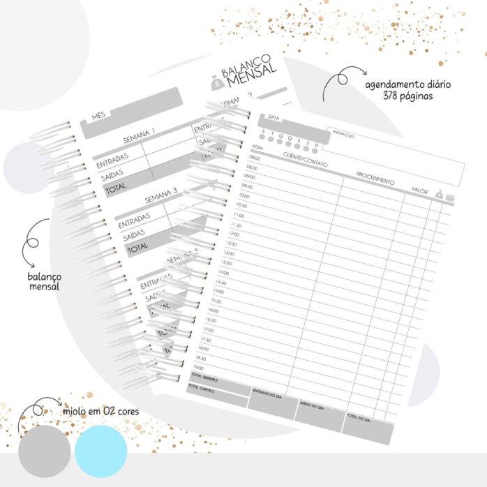 Pack Agendas Agendamentos Masculinos