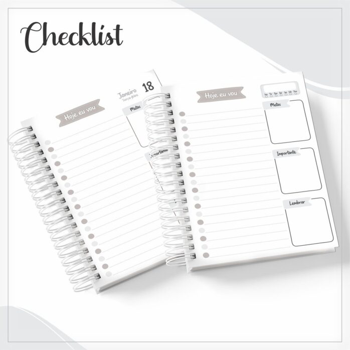 Pack Agendas Checklist Masculina