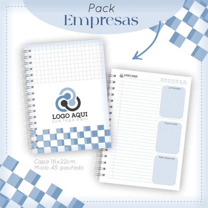 Pack Agendas Empresas - Arquivos Encadernação