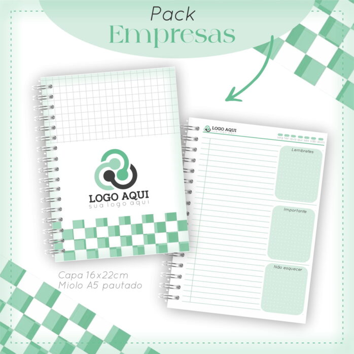 Pack Agendas Empresas - Arquivos Encadernação