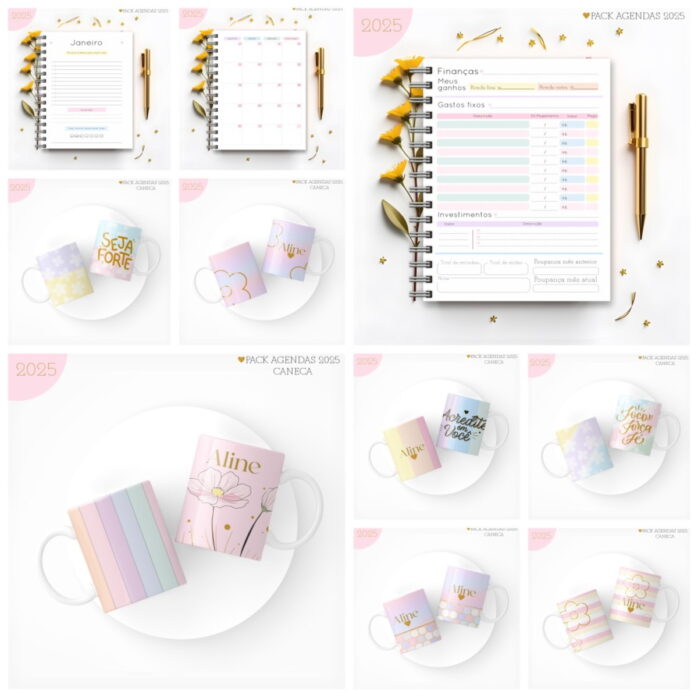 Pack Agendas Feminina 2025