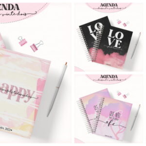 Kit Agenda Feminina Digital para Personalizar e Vender 11 pack agendas femininas arquivo digital