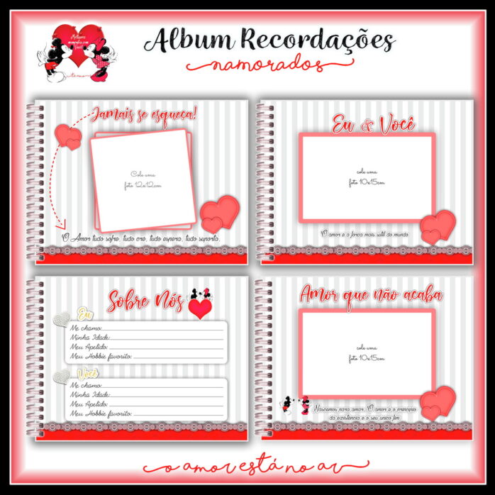 Pack Álbum e Diário Dia dos Namorados