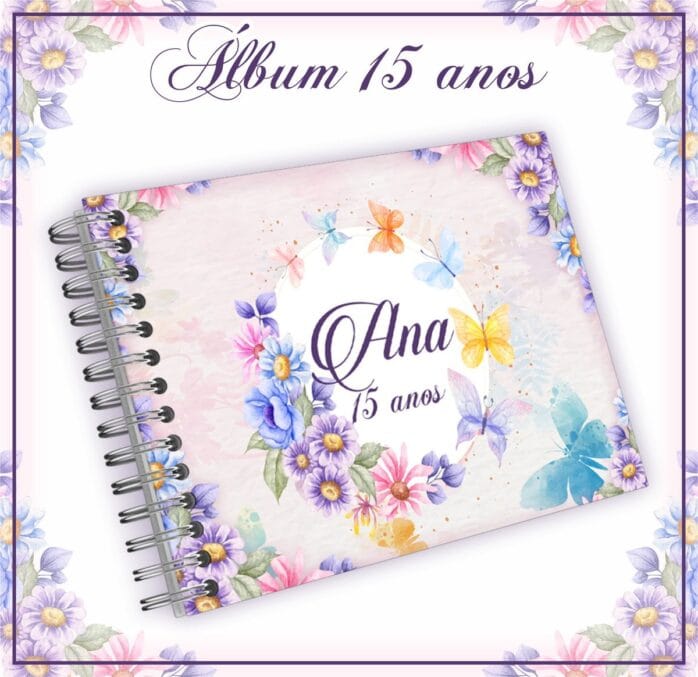 Pack Álbum e Livro Mensagens 15 anos