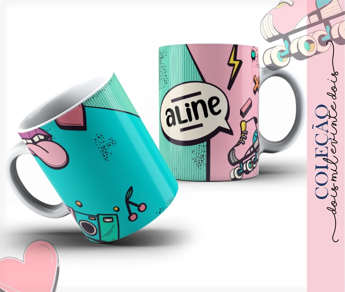 Pack Arte Caneca Feminina 2022 2 Pack Arte Caneca Feminina 2022