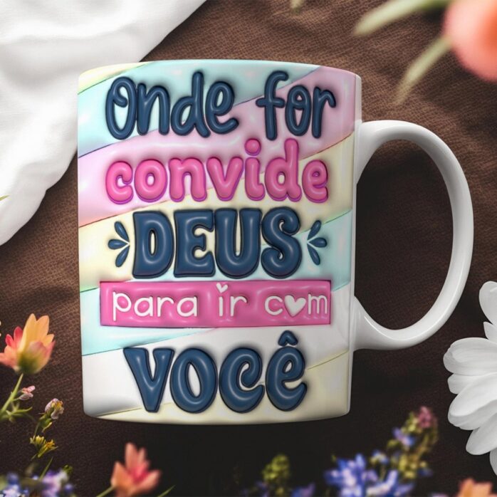 Pack Artes Canecas Frases Cristã