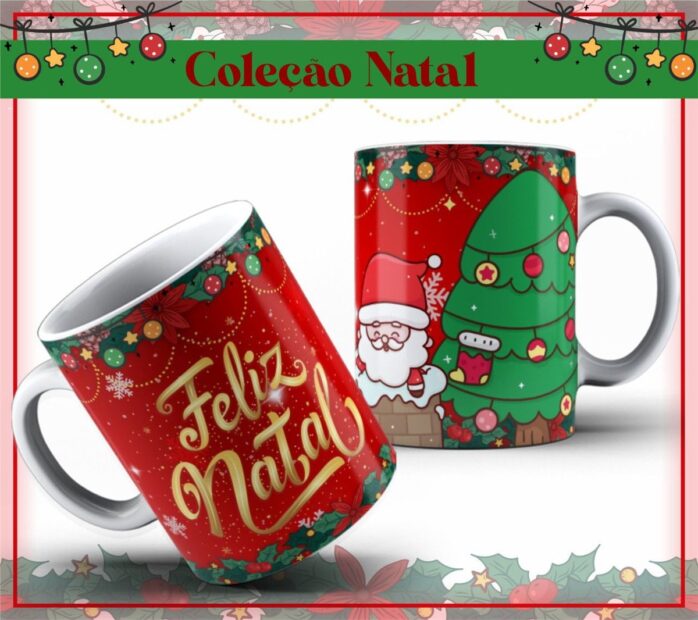 Pack Artes Canecas Natal