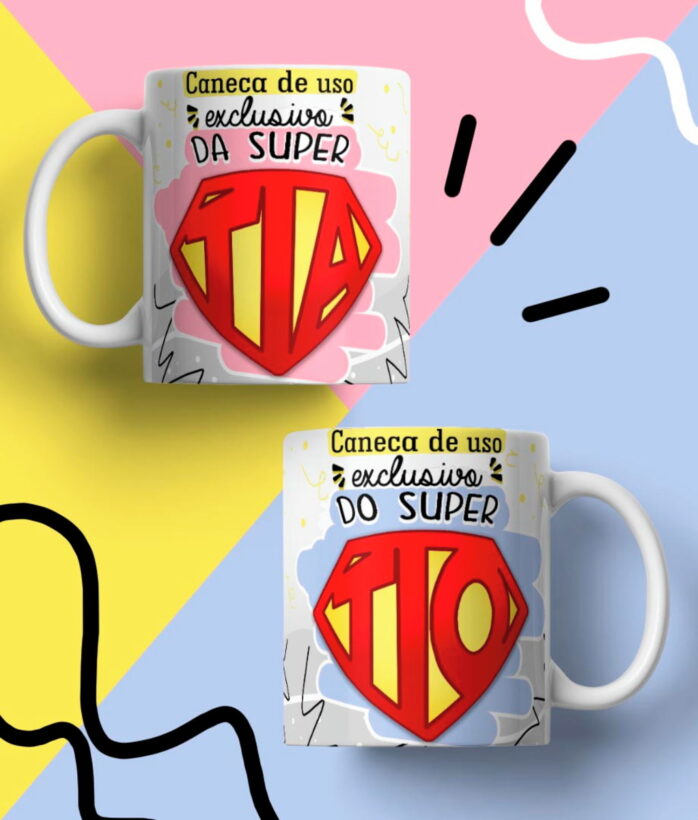 Pack Artes Canecas Supers - Png