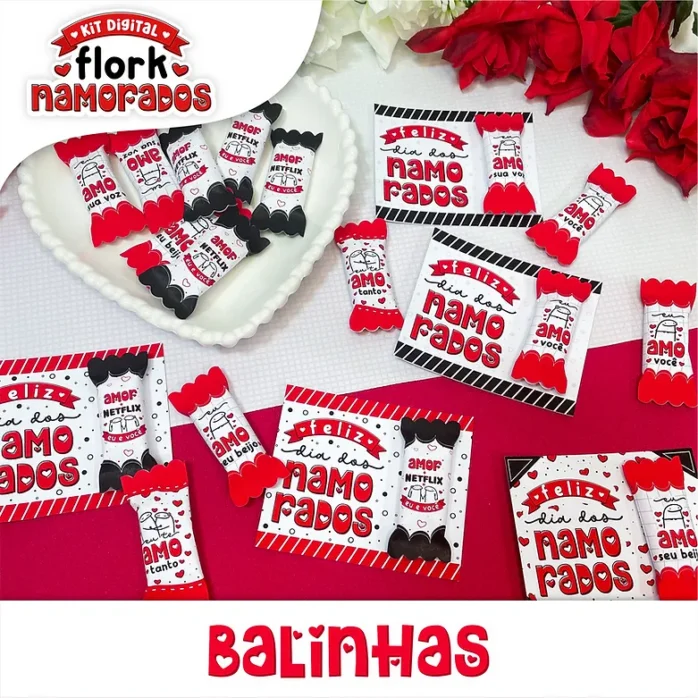 Pack Artes Flork Dias Dos Namorados Sublimacao Papelaria 6