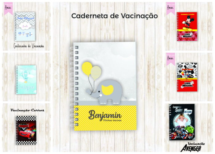 Pack Cadernetas Vacinas Menino