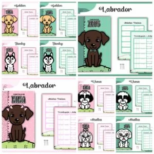 Pack Cadernetas Vacinas Pets Dogs -Arquivo Digital 9 Pack Cadernetas Vacinas Pets Dogs -Arquivo Digital
