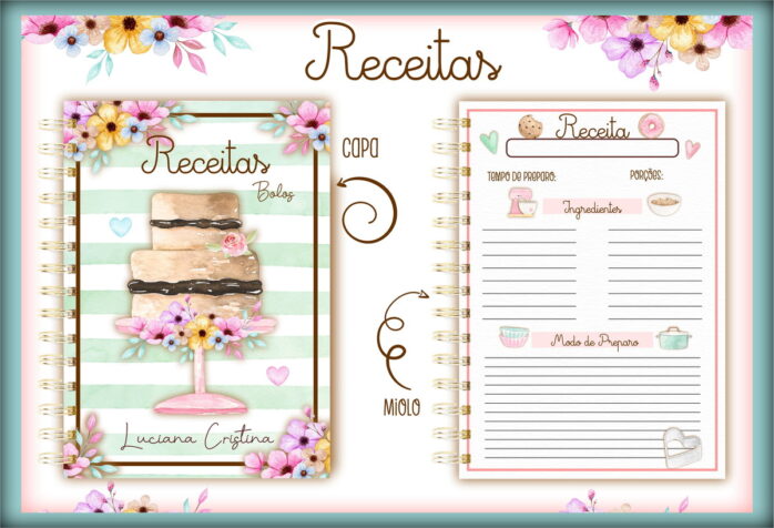 Pack Caderno de Receitas