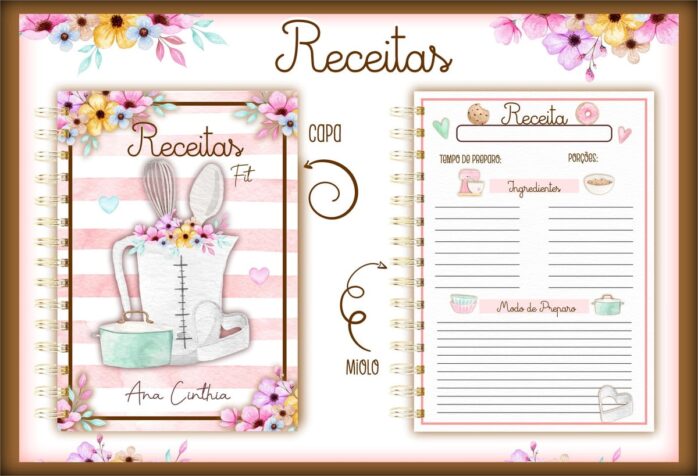 Pack Caderno de Receitas