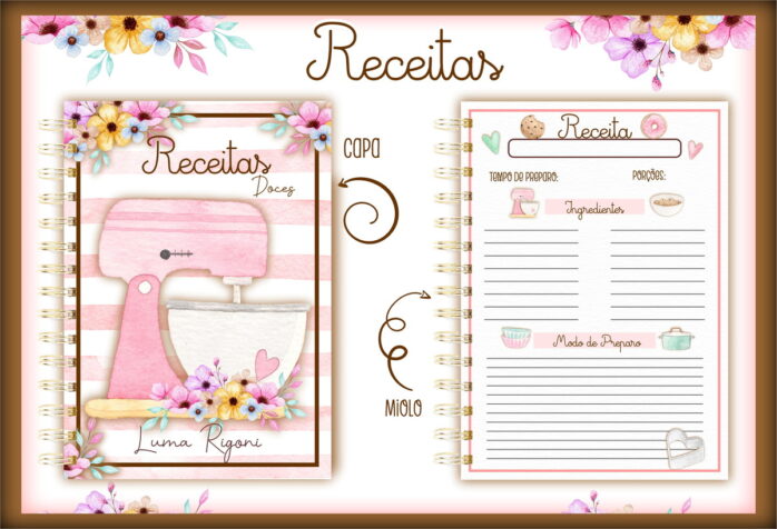 Pack Caderno de Receitas