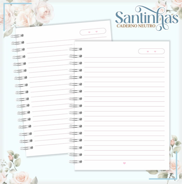 Pack Cadernos Santinhas