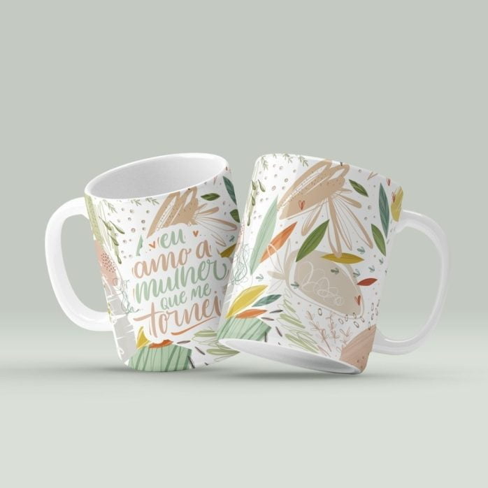Pack Caneca Dia Das Mulheres 2023 Artes Florais + Frases Png