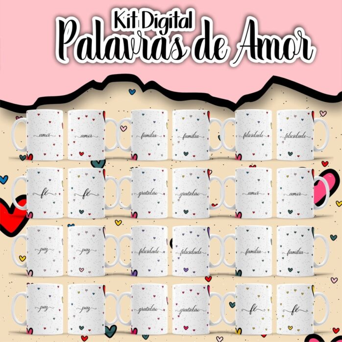 Pack Canecas Frases Amor