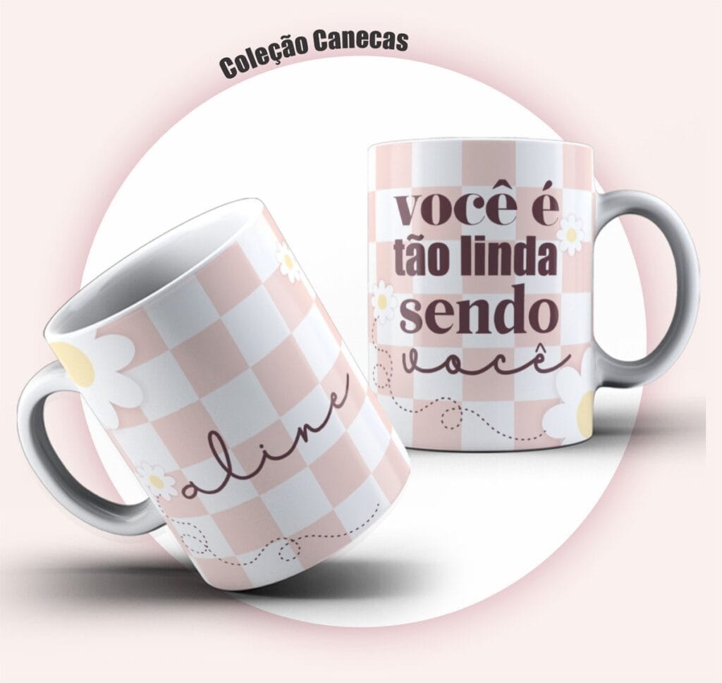 Pack Canecas Frases Femininas 50 Modelos Pdf Png Corel
