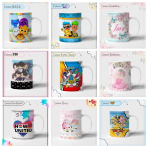 pack canecas infantil adolescente arquivo digital 6