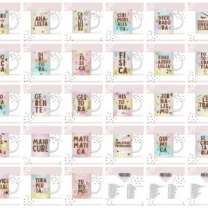 Pack Canecas Profissões 15 Pack Canecas Profissões