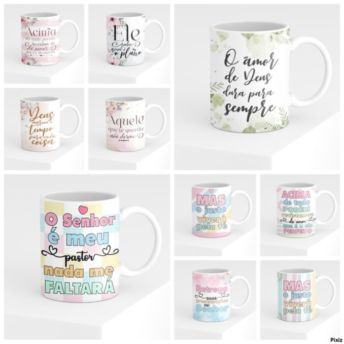 Pack Canecas Versículos Femininos