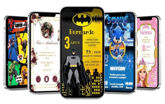 Pack Canva Convites Digitais 140 Artes