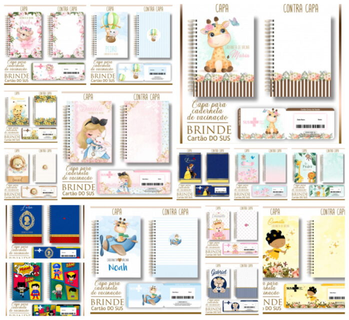 Pack Capas e Cartão Sus Infantil