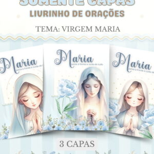 Capas Virgem Maria Digital PNG para Imprimir A4 e A5 12 pack capas virgem maria arquivo digital