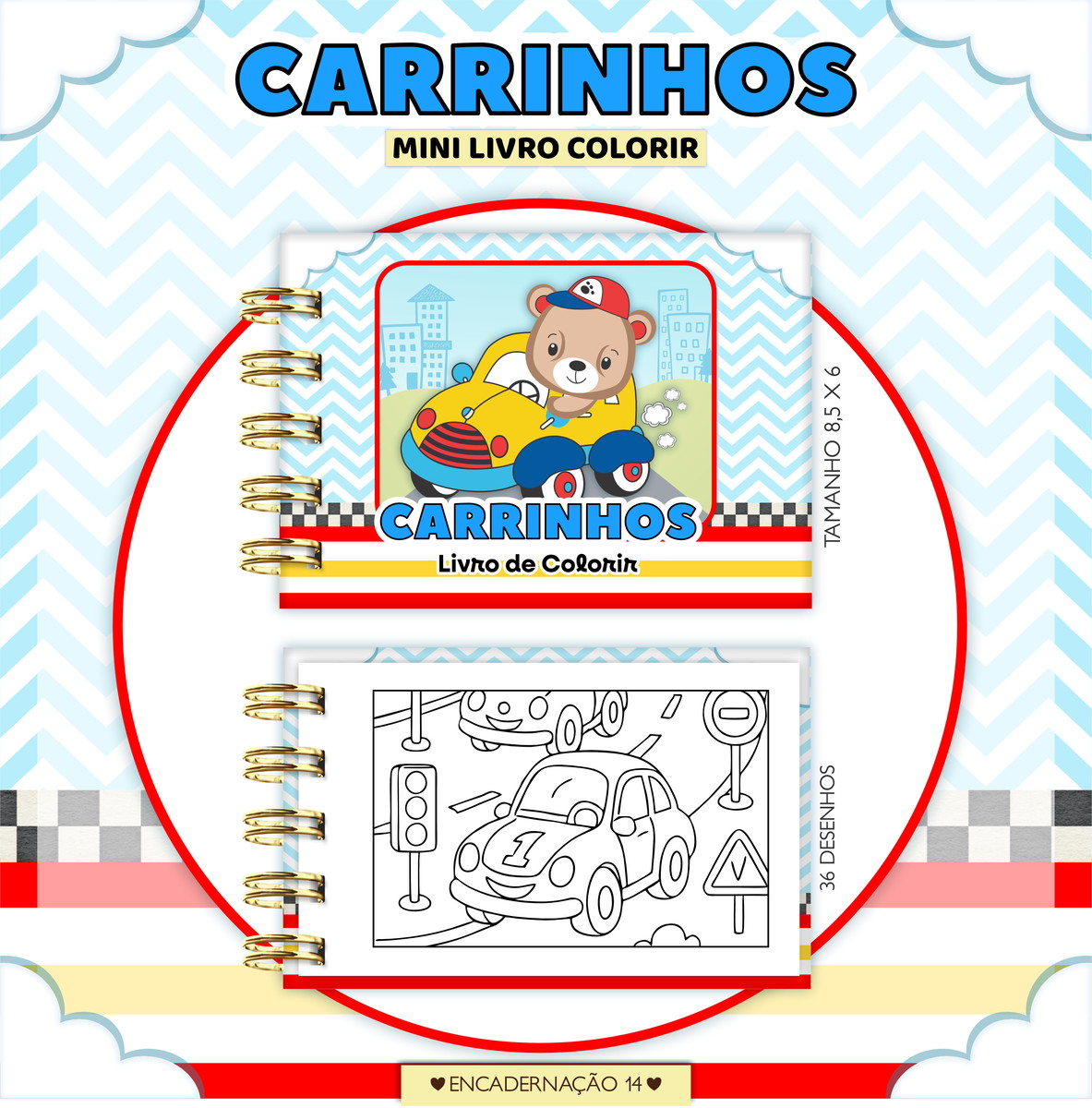 Pack Chaveiro Mini Colorir Digital com 20 Temas 2 Pack Chaveiro Mini Colorir Digital com 20 Temas - Imagem 2