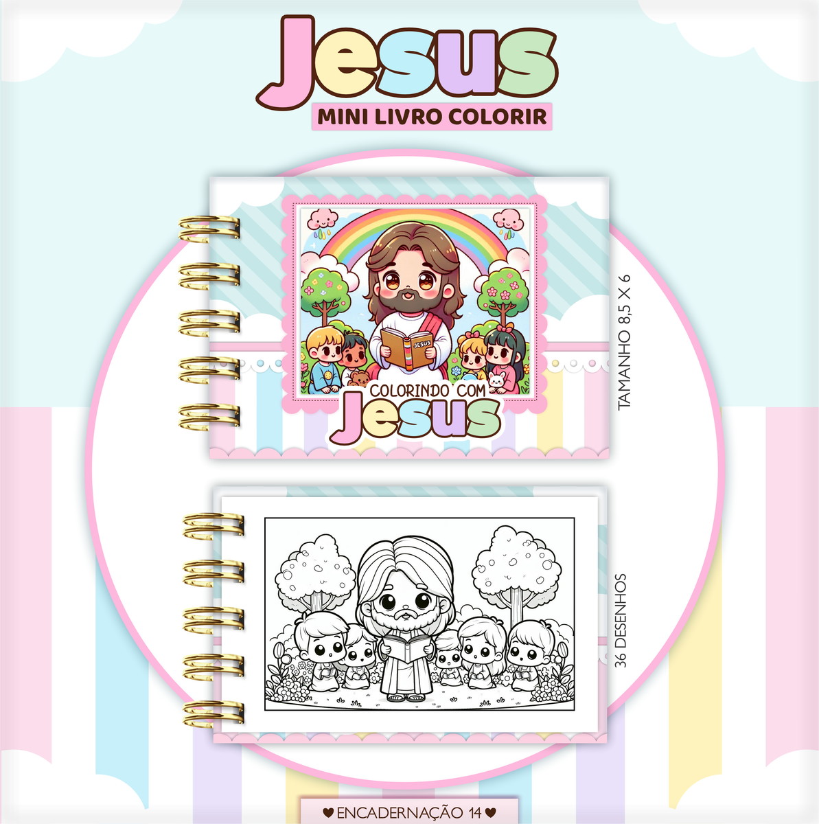 Pack Chaveiro Mini Colorir Digital com 20 Temas 3 Pack Chaveiro Mini Colorir Digital com 20 Temas - Imagem 3