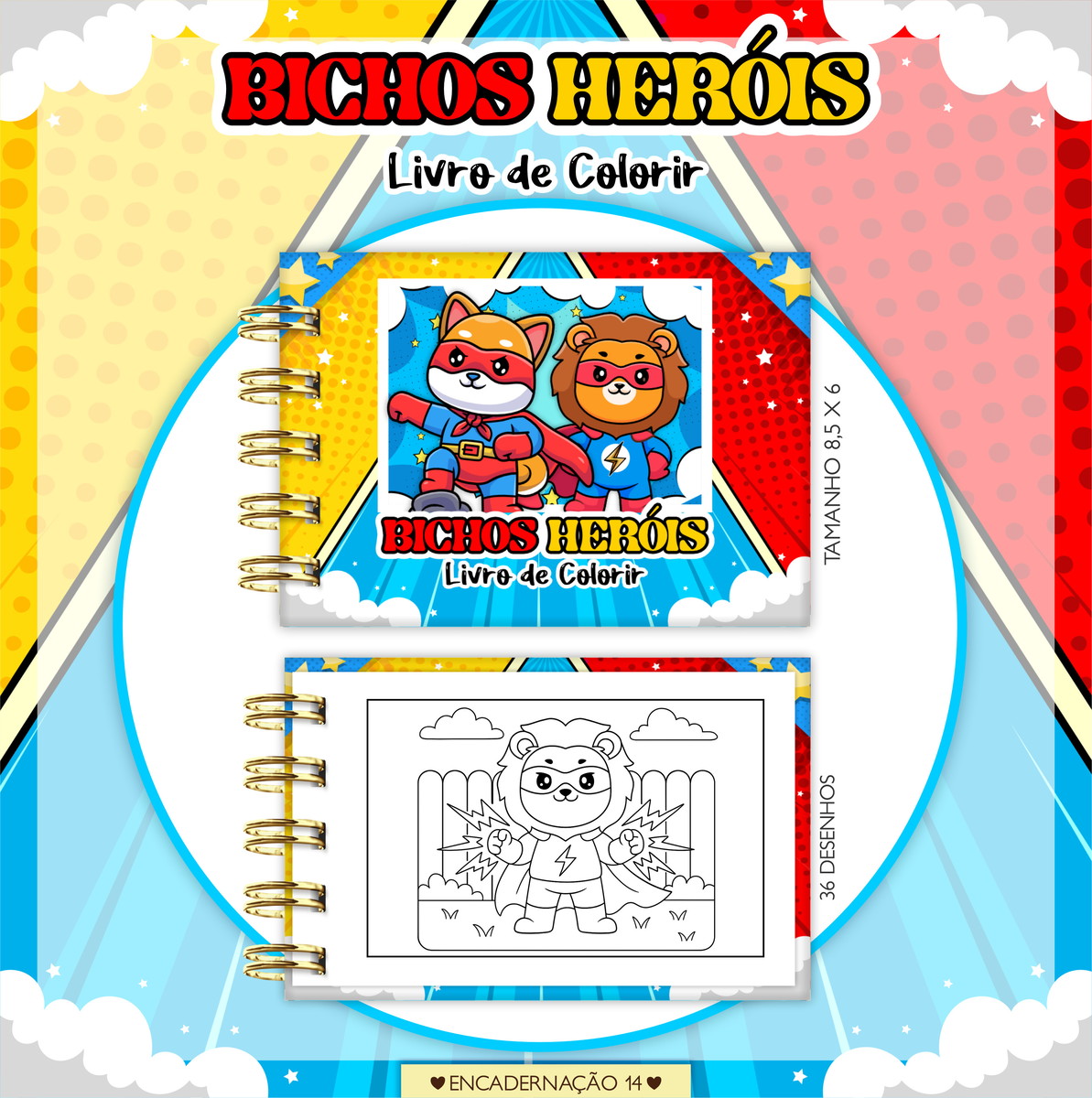 Pack Chaveiro Mini Colorir Digital com 20 Temas 5 Pack Chaveiro Mini Colorir Digital com 20 Temas - Imagem 5