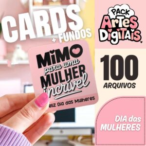 Pack Completo: Cards Prontos e Fundos Criativos em PNG