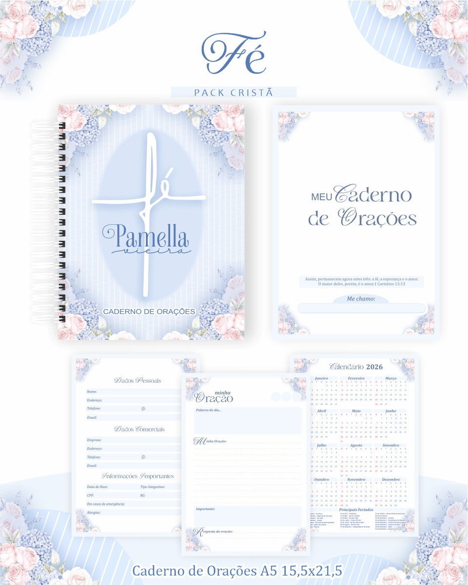 Pack Cristão Digital com Devocionais e Capas para Bíblia 2 Pack Cristão Digital com Devocionais e Capas para Bíblia - Imagem 2