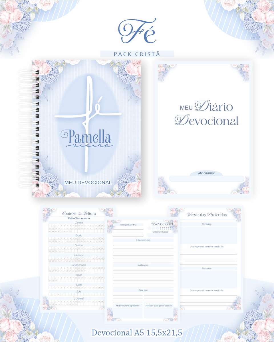 Pack Cristão Digital com Devocionais e Capas para Bíblia 3 Pack Cristão Digital com Devocionais e Capas para Bíblia - Imagem 3