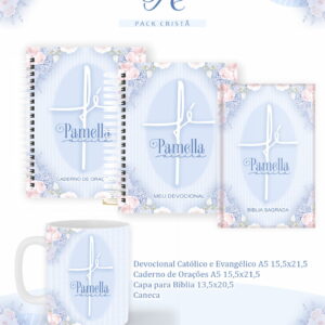 Pack Cristão Digital com Devocionais e Capas para Bíblia 6 pack crista fe arquivo digital