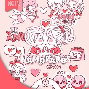Pack de Arquivos PNG para o Dia dos Namorados