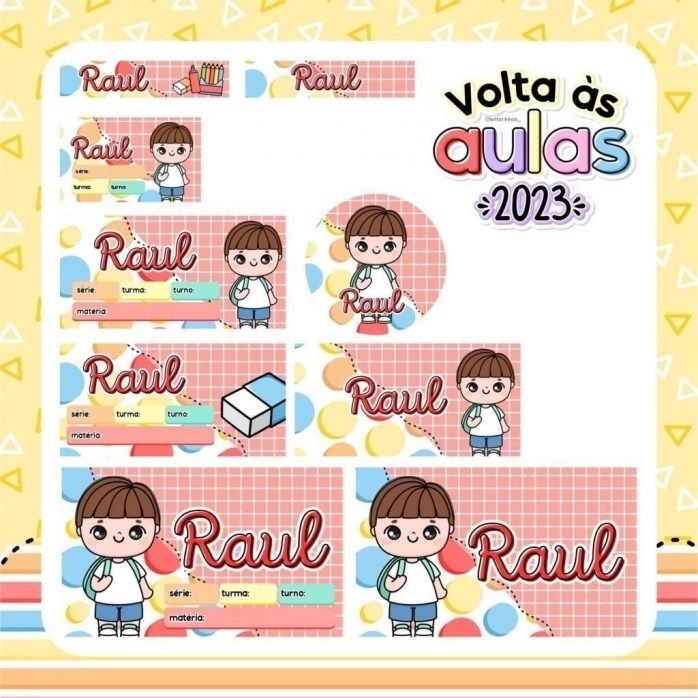 Pack Digital Agenda Escolar Volta Às Aulas 2023 Caneca Tag