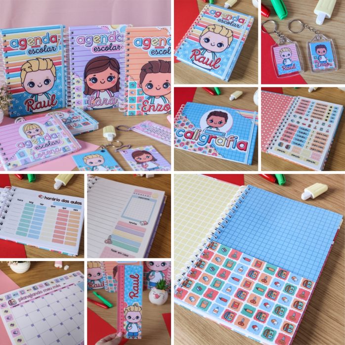 Pack Digital Agenda Escolar Volta às Aulas 2023 Caneca Tag
