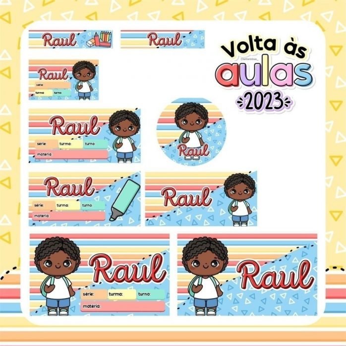 Pack Digital Agenda Escolar Volta Às Aulas 2023 Caneca Tag