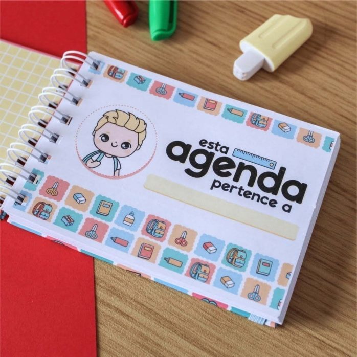 Pack Digital Agenda Escolar Volta Às Aulas 2023 Caneca Tag