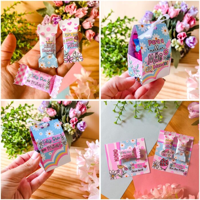 Pack Digital Dia das Mães 2023 Tags Cards Porta Lixa Balinha