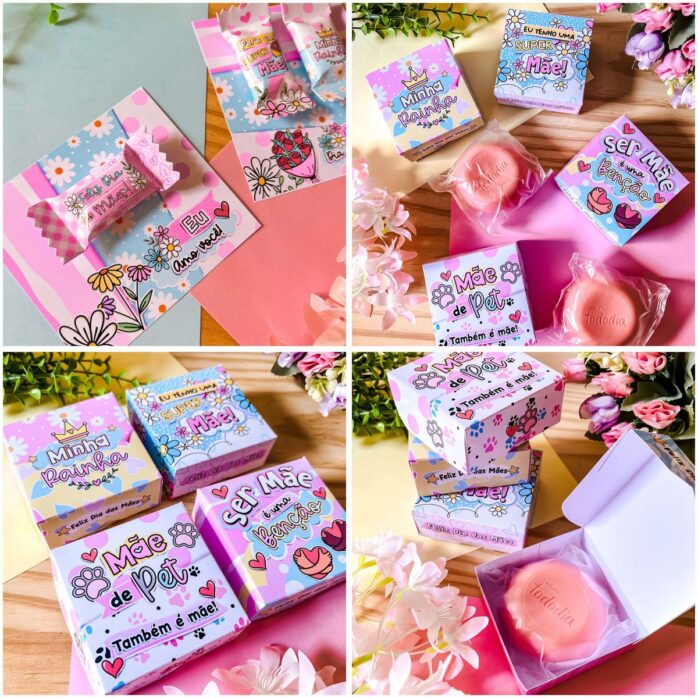 Pack Digital Dia das Mães 2023 Tags Cards Porta Lixa Balinha