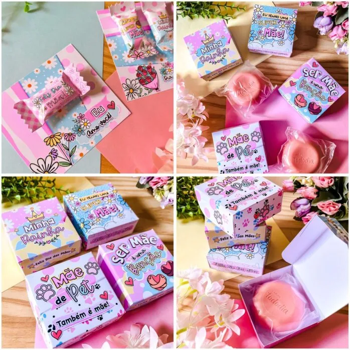 Pack Digital Dia das Mães 2023 Tags Cards Porta Lixa Balinha