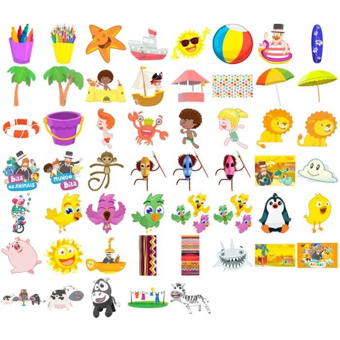 Pack Digital Mundo Bita E Os Animais Imagens Png Scrapbook
