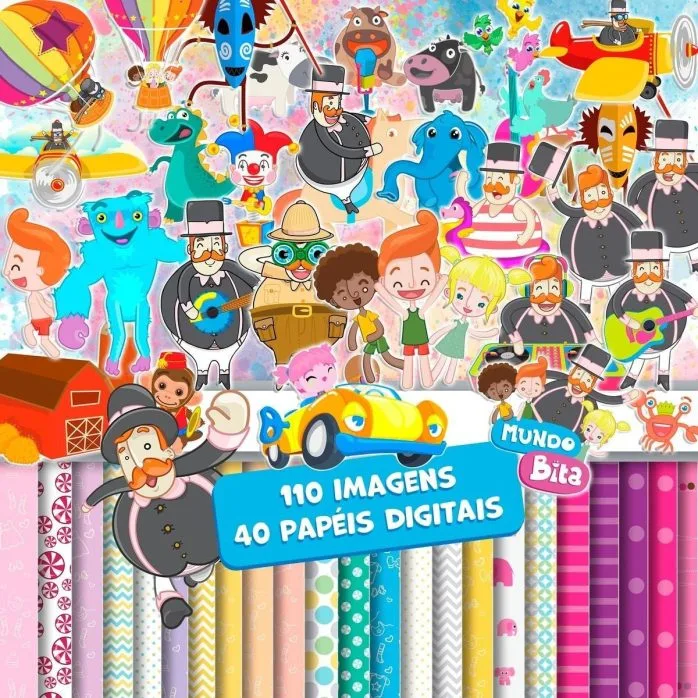 Pack Digital Mundo Bita E Os Animais Imagens Png Scrapbook
