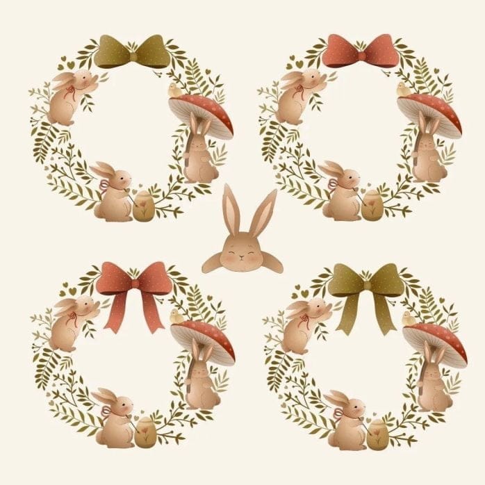 Pack Digital Páscoa Cute Cartões E Ilustrações Em Png