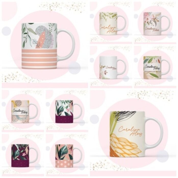 Pack Encadernação Floral