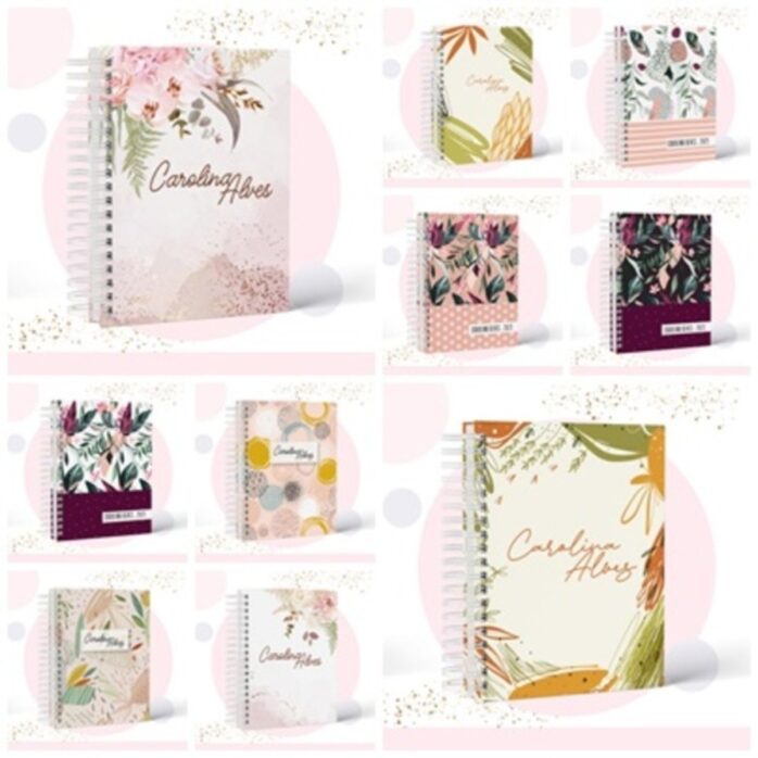 Pack Encadernação Floral