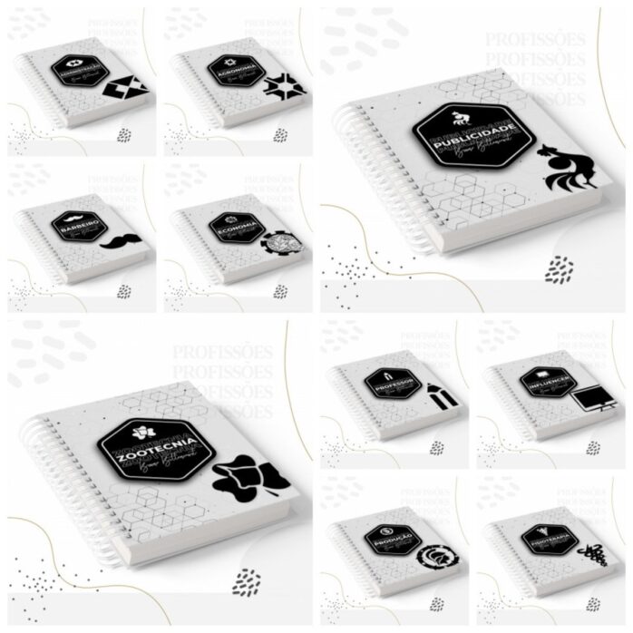 Pack Encadernação Profissões Masculinas