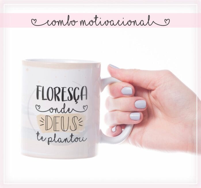 Pack Estampa Arte Caneca Motivacional
